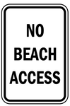 No beach access safety sign  (BR02)