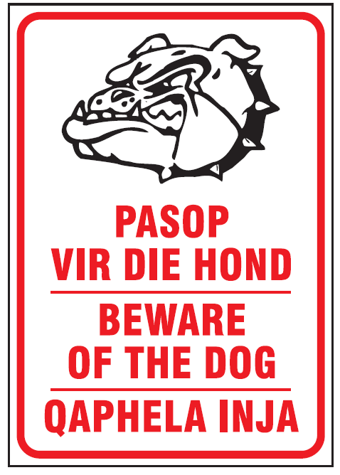 Beware of the dog safety sign (S5) | Safety Sign Online