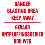 Danger Blasting area safety sign (C3)