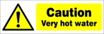 Caution : very hot water safety sign (CAT11)