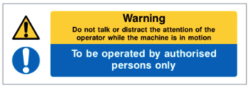 Warning safety sign (CAT19)