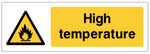 High temp. safety sign (CAT26)