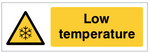 Low temperature safety sign (CAT29)