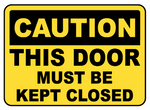 CAUTION : Door safety sign (CAU034)