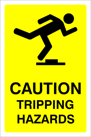 Caution : Tripping safety sign (CAU108)