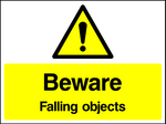 Beware : falling objects safety sign (CONS0094)
