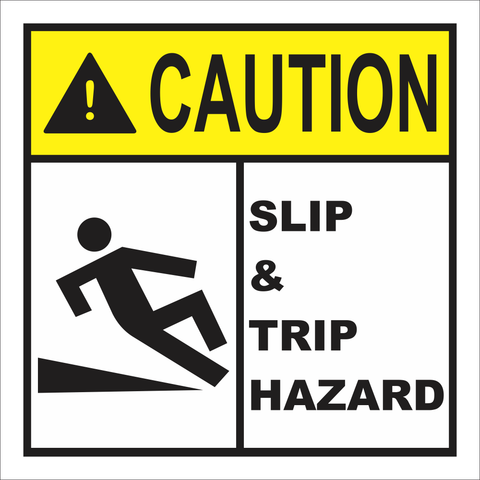Caution : Hazard safety sign (CAU001)