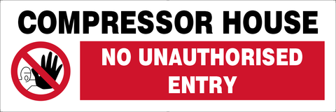 Compressor house safety sign (CHN01)