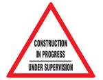Construction in progress Road sign (C29)