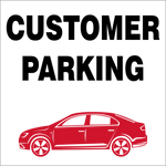 Customer parking safety sign (CUP01)