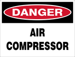 Danger : Air compressor safety sign (DAC01)