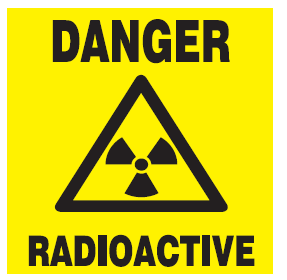 Danger Radioactive safety sign (H9)