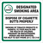 Smoking Area safety sign (DES01)
