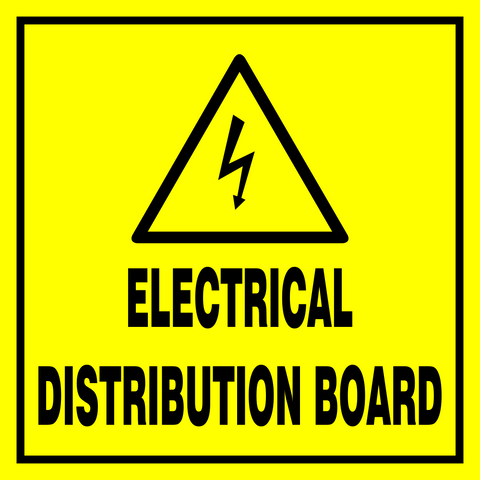 Electrical Distribution Board safety sign (EDB01 A)
