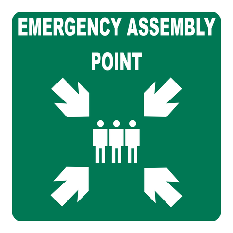 Emergency Assembly Point SABS safety sign (GA26)