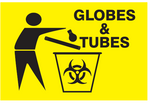 Globes and Tubes safety sign (H16)