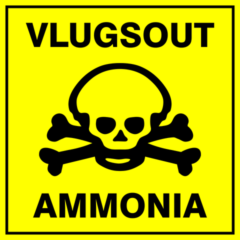 Warning : Ammonia safety sign  (HW22)