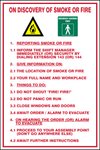 On discovery of smoke or fire safety sign (HW90)
