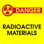 Danger : Radioactive materials safety sign (HW97)