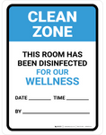 Clean Zone safety sign (HYG010)