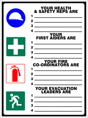 Health & Safety rep safety sign (M135 A)