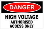 DANGER : High voltage safety sign (DAN026)
