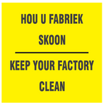 Keep your factory clean safety sign (WP05)