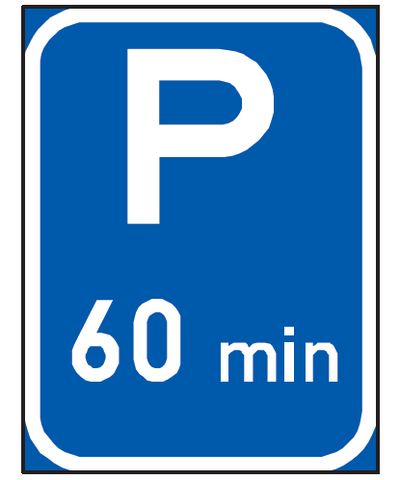 Parking Reservation road sign (R306-P)