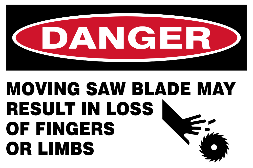 Circular Saw Safety Sign at Hayden Marr blog