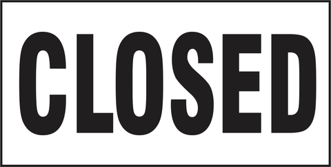 Closed safety sign (M56)