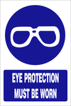 Eye protection must be worn safety sign (MV001A)
