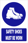 Safety shoes must be worn safety sign (MV007 A)