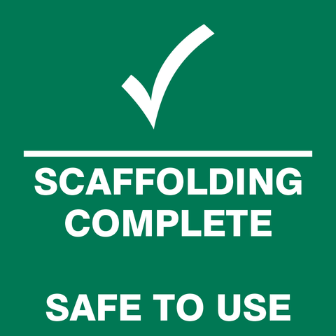 Scaffolding Safe For Use safety sign (MV34)