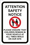 Attention site safety notice sign (NOT058)