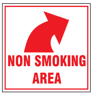 Non smoking area safety sign  (NS9)