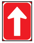 One-way roadway road sign (R4.3)