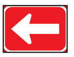 One-way roadway road sign (R4.1)