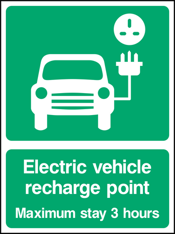 Electric Vehicle recharge point safety sign (PARK0087)