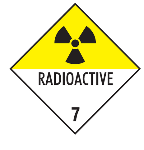 Radioactive 7 safety sign (H12)
