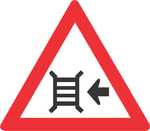 Motor gate (left) road sign (W316)