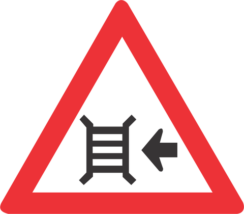 Motor gate (right) road sign (W315)