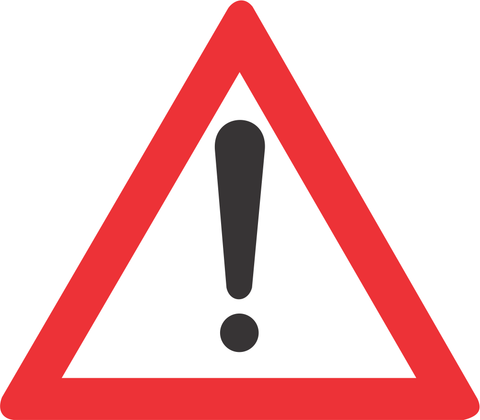 General Warning retro reflective road sign (W339)