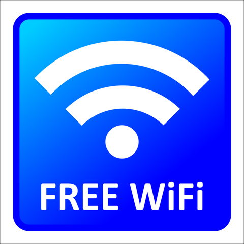 Free Wifi safety sign (WI3)