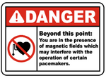 Danger : Beyond this point safety sign (DAN045)