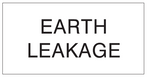 Earth leakage safety sticker (E54)