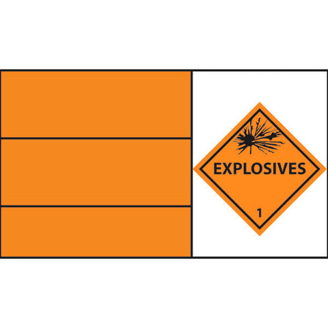 Explosives Hazchem Sticker  (HZ19)