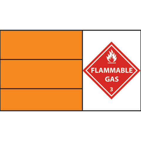 Flammable Gas Hazchem Sticker  (HZ20)