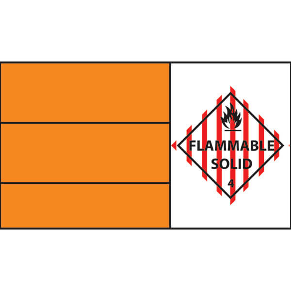 Flammable Solid Placard Truck Pack Placard Kit | Seton Australia