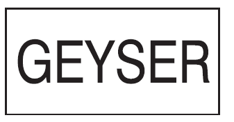Geyser safety sticker (E23C)