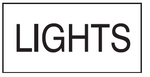 Lights safety sticker (E23B)